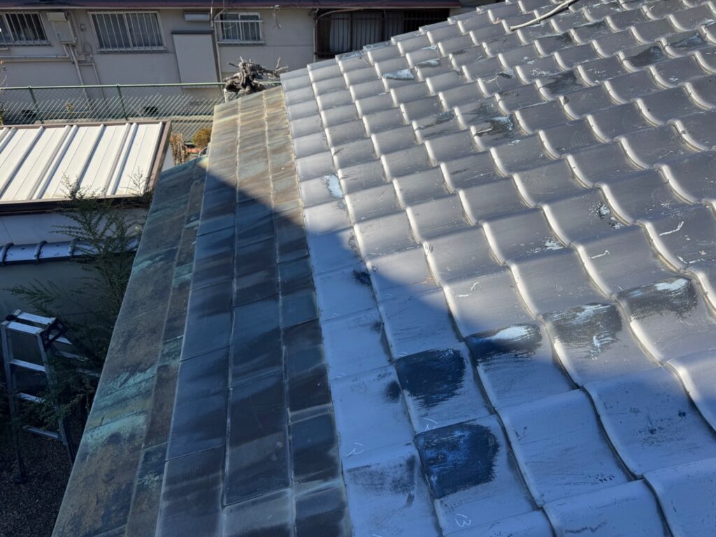 金属屋根修理修理前