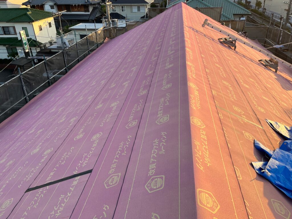 ルーフィング敷設