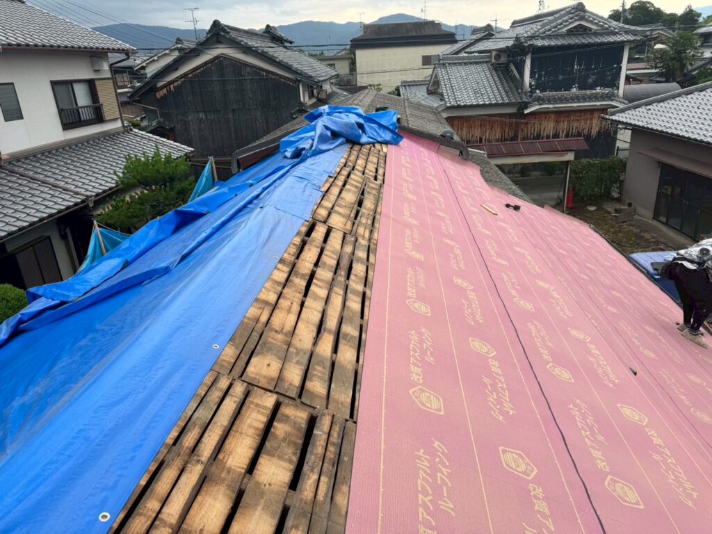 ルーフィング敷設状況