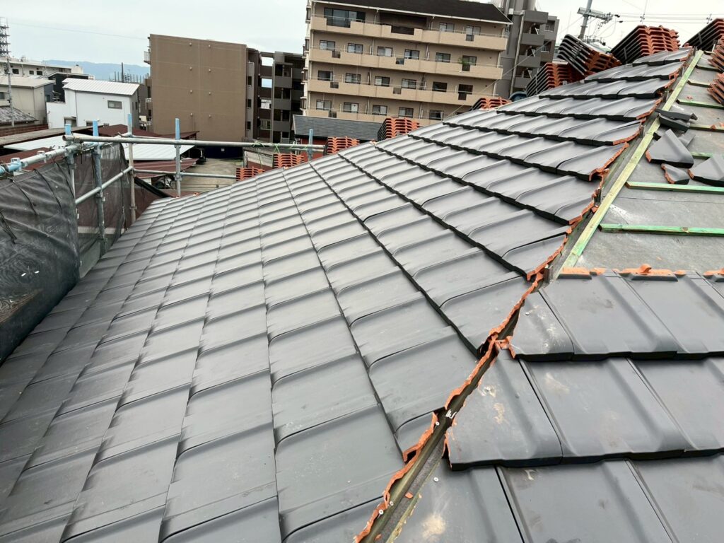 瓦葺き状況
