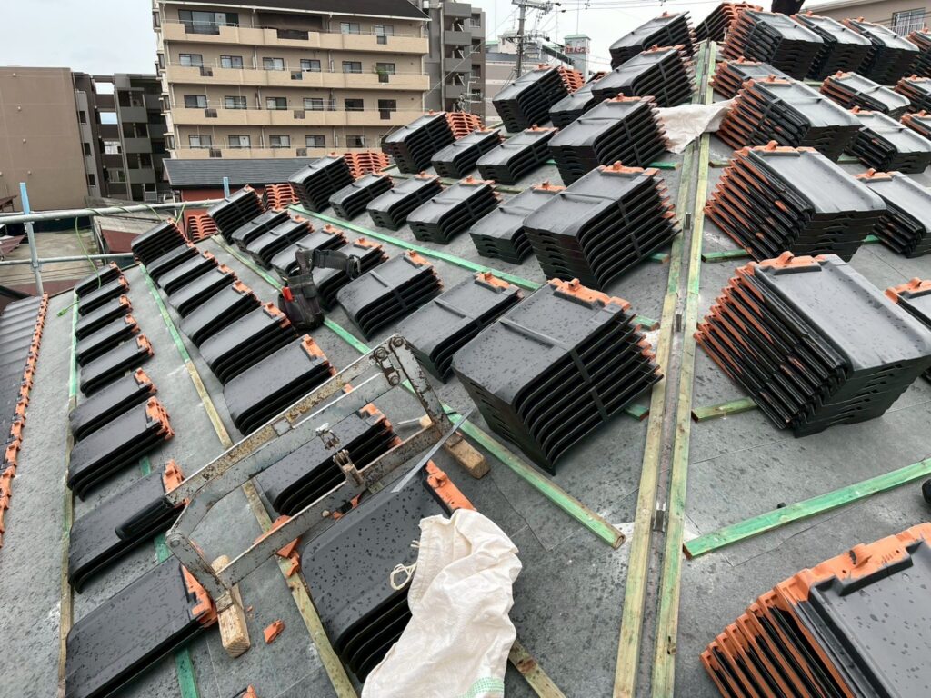 瓦葺き状況